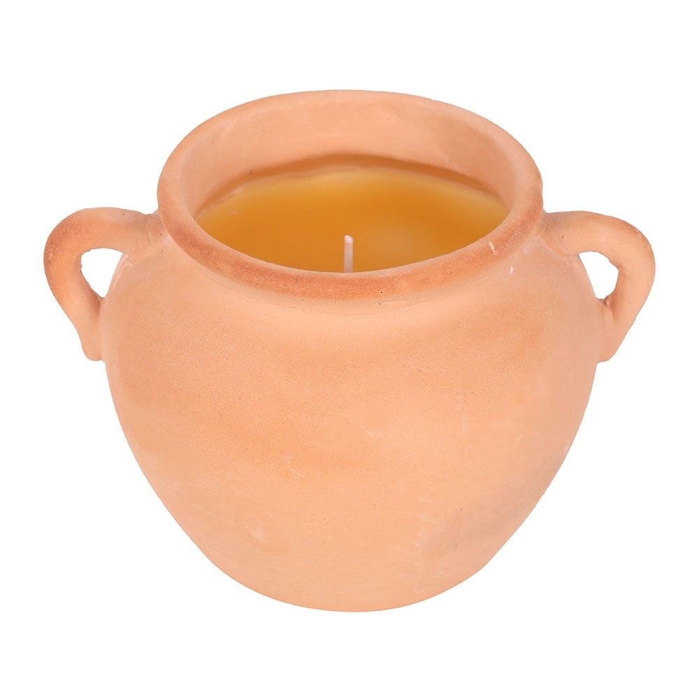 Something Different - Terracotta Urn Citronella Scented Candle - Multicolours
